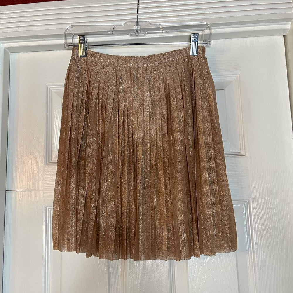 NWT Pinko- Gorgeous Pleated Skirt in blush orange gold. Size US 2.